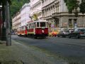 Nhled: Tramvajov vz 22272 + 2 vlen vozy